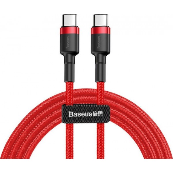 Baseus Braided USB 2.0 Cable USB-C male - USB-C male Red 2m (CATKLF-H09)