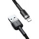 Baseus Braided Cable Lighting - USB-A male Black 3m (CALKLF-RG1)