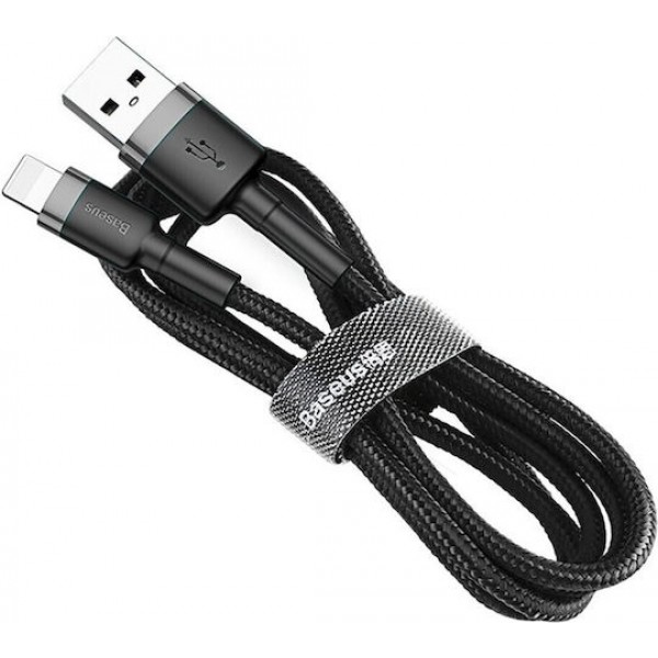 Baseus Braided Cable Lighting - USB-A male Black 3m (CALKLF-RG1)