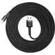 Baseus Braided Cable Lighting - USB-A male Black 3m (CALKLF-RG1)