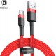 Baseus Braided USB 2.0 Cable USB-C male - USB-A male Red 3m (CATKLF-U09)