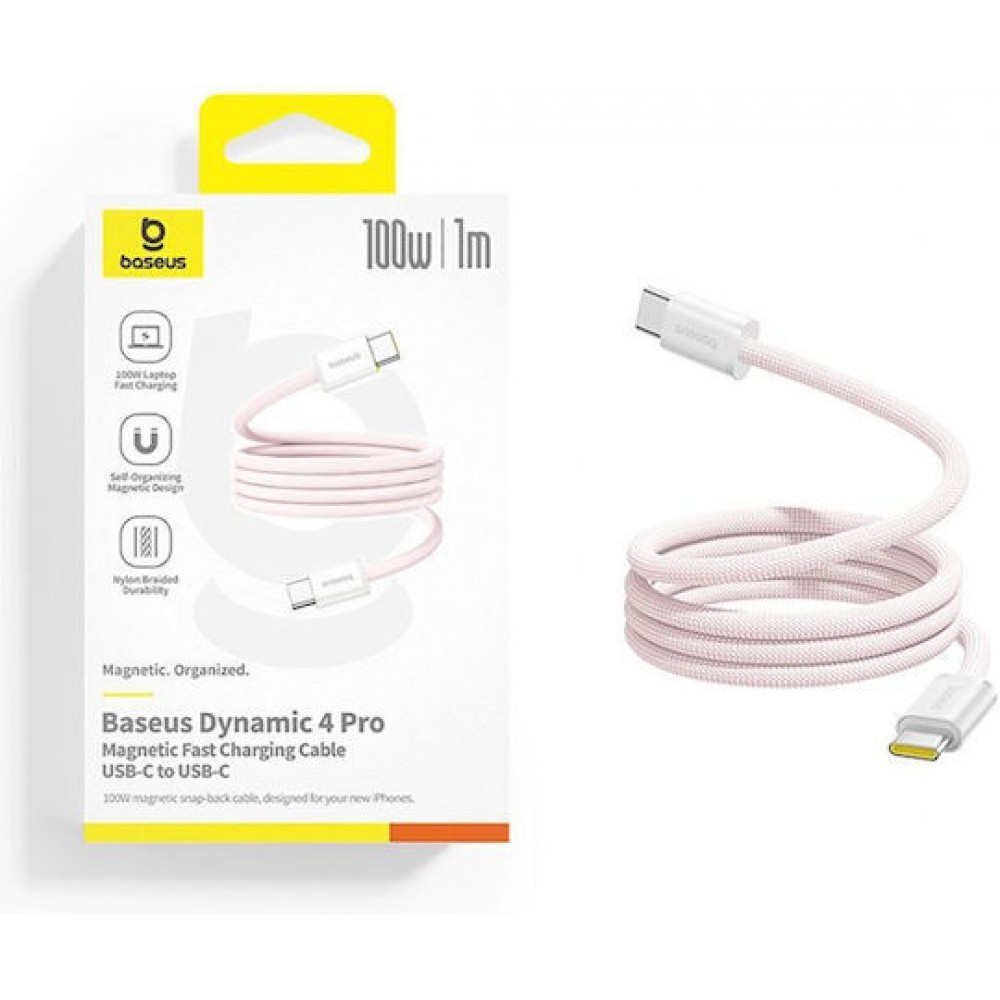 Baseus Dynamic 4 Pro Cable USB-C male - USB-C Female Pink 1m