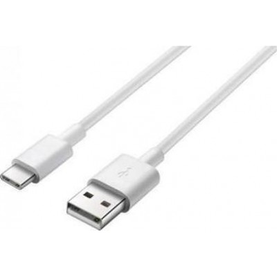 Huawei Regular USB 2.0 Cable USB-C male - USB-A male Λευκό 1m (HL-1121) Bulk