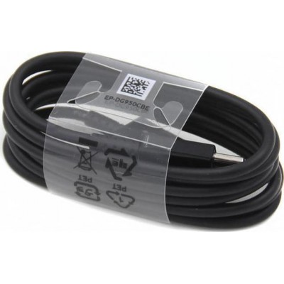 Samsung Regular USB 2.0 Cable USB-C male - USB-A male Μαύρο 1.2m (EP-DG950CBE)