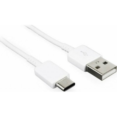 Samsung Regular USB 2.0 Cable USB-C male - USB-A male Λευκό 1.2m Bulk (EP-DG930CWE)