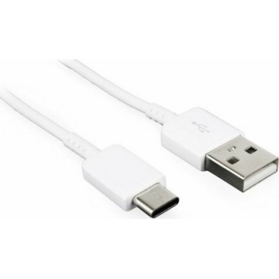 Samsung Regular USB 2.0 Cable USB-C male - USB-A male Λευκό 1.2m Bulk (EP-DN930CWE)