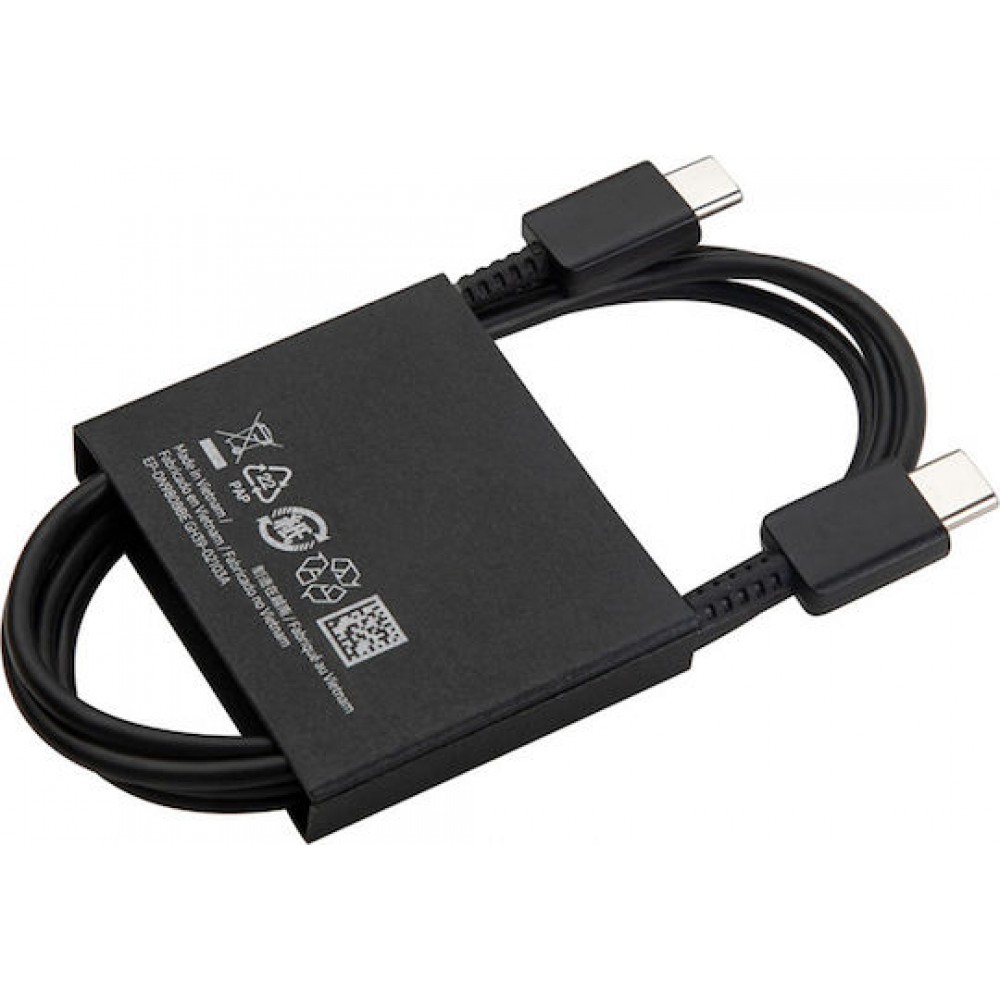 Samsung Regular USB 2.0 Cable USB-C male - USB-C male Μαύρο 1m (EP-DN980BBE) Bulk
