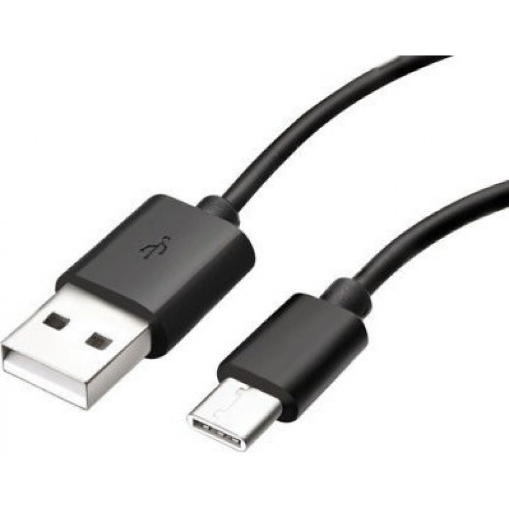 Samsung Regular USB 2.0 Cable USB-C male - USB-A male Μαύρο 1m (EP-DG970BBE)