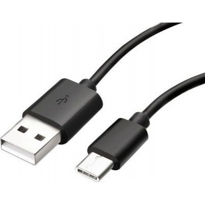 Samsung Regular USB 2.0 Cable USB-C male - USB-A male Μαύρο 1.2m (EP-DG970BBE)