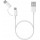 Xiaomi Regular USB to Type-C / micro USB Cable Λευκό 0.3m (SJV4083TY)