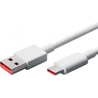 Xiaomi Regular USB 3.1 Cable USB-C male - USB-A male 6A Λευκό 1m (BHR6032GL) Retail