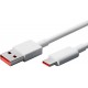Xiaomi Regular USB 3.1 Cable USB-C male - USB-A male 6A Λευκό 1m (BHR6032GL) Retail