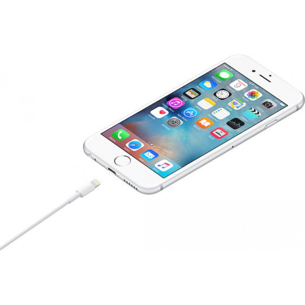 Apple Regular USB to Lightning Cable Λευκό 1m (MUQW3ZM/A)