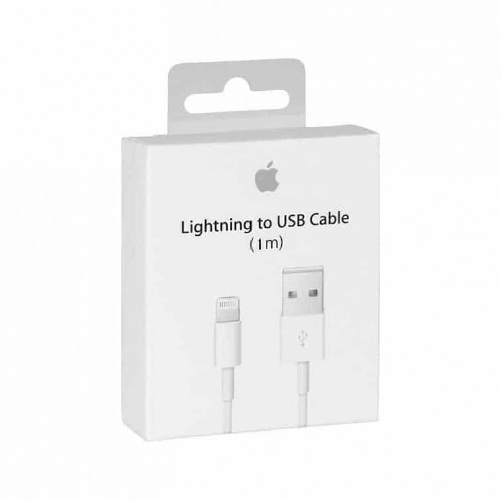 Apple Regular USB to Lightning Cable Λευκό 1m (MXLY2ZM/A)