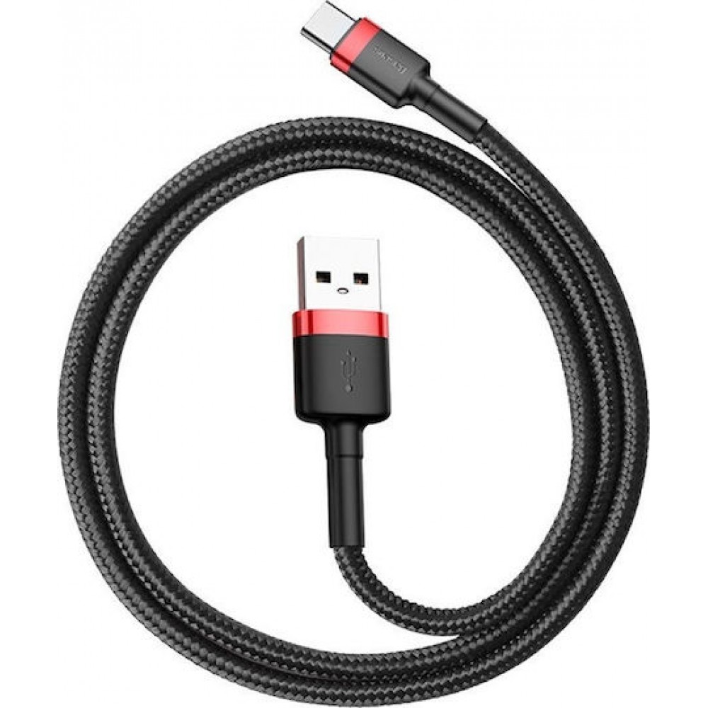 Baseus Braided USB 2.0 Cable USB-C male - USB-C male Black/Red 50cm (CATKLF-A91)