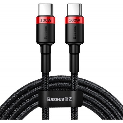 Baseus Braided USB 2.0 Cable USB-C male - USB-C male Black 2m (CATKLF-AL91)