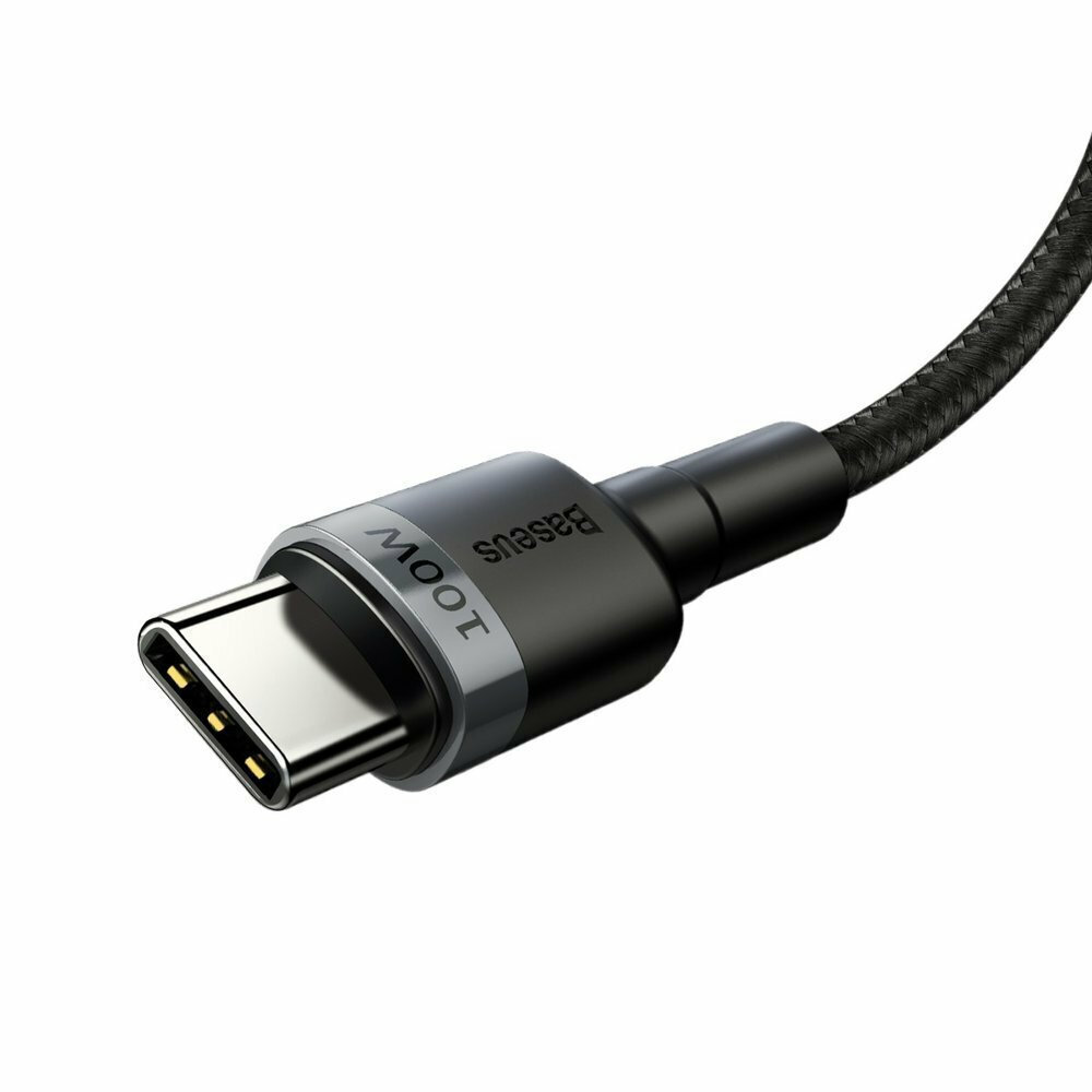 Baseus Braided USB 2.0 Cable USB-C male - USB-C male Black 2m (CATKLF-ALG1)