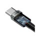 Baseus Braided USB 2.0 Cable USB-C male - USB-C male Black 2m (CATKLF-ALG1)