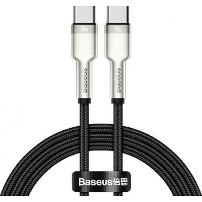 Baseus Braided USB 2.0 Cable USB-C male - USB-C male Black 1m (CATJK-C01)