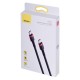 Baseus Braided USB 2.0 Cable USB-C male - USB-C male Black/Red 1m (CATKLF-G91)