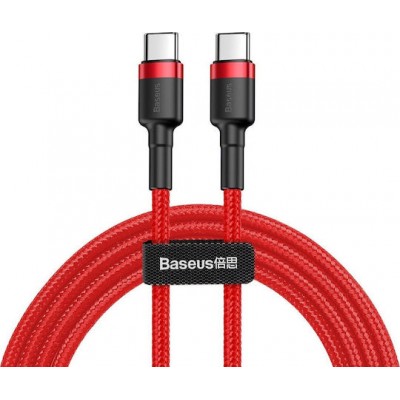 Baseus Braided USB 2.0 Cable USB-C male - USB-C male Red 2m (CATKLF-H09)