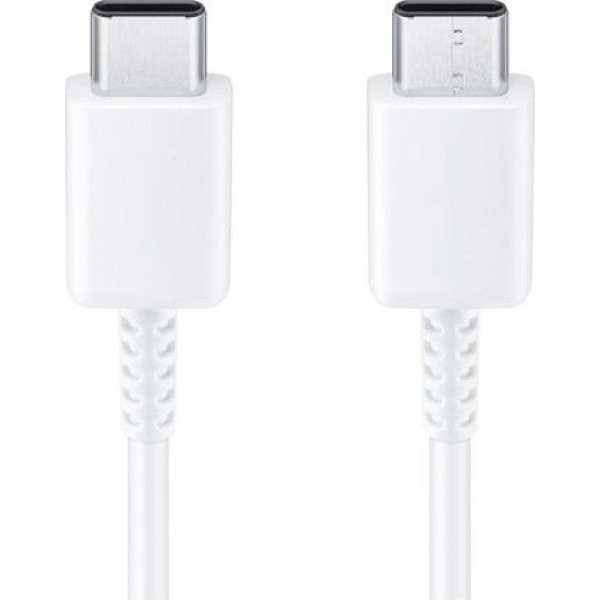 Samsung Regular USB 2.0 Cable USB-C male - USB-C female Λευκό 1m (EP-DΑ705ΒWΕ) Bulk