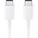 Samsung Regular USB 2.0 Cable USB-C male - USB-C female Λευκό 1m (EP-DΑ705ΒWΕ) Bulk