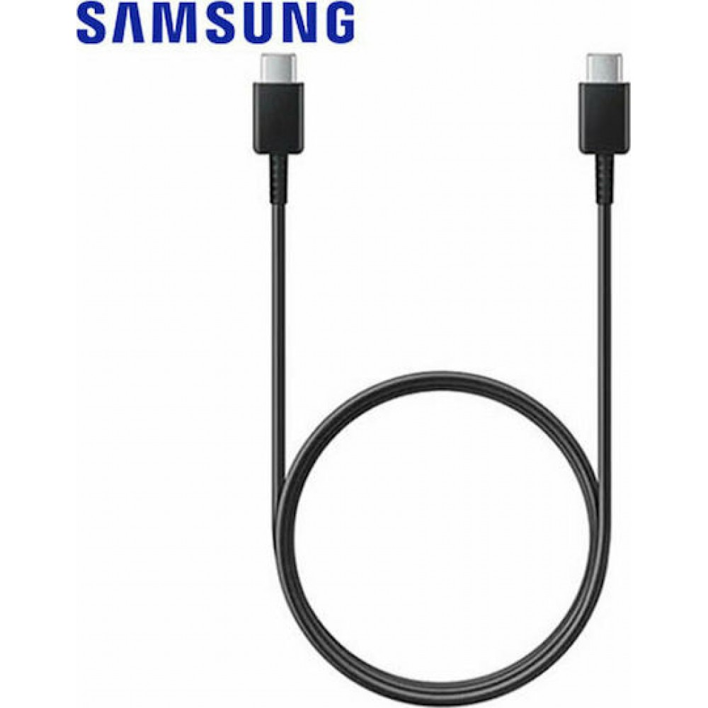 Samsung Regular USB 2.0 Cable USB-C male - USB-C female Μαύρο 1m (EP-DΑ705ΒΒΕ) Bulk