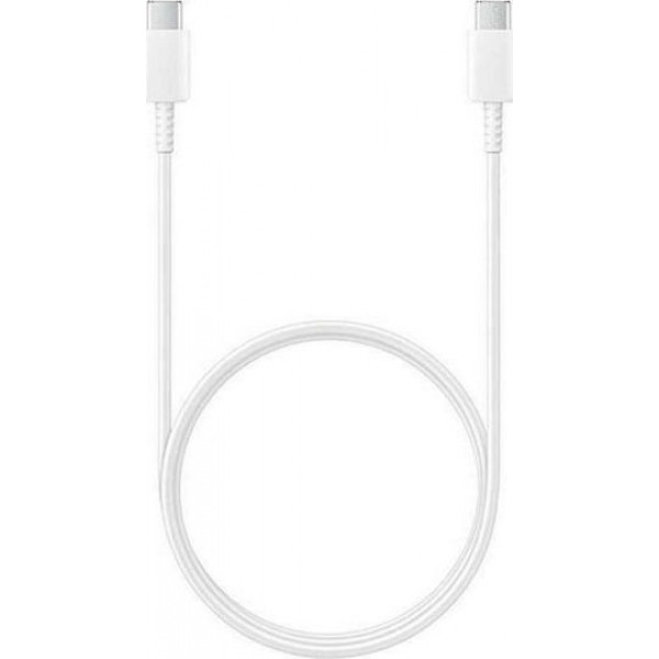 Samsung Regular USB 2.0 Cable USB-C male - USB-C female Λευκό 1m (EP-DΑ705ΒWΕ) Bulk