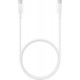 Samsung Regular USB 2.0 Cable USB-C male - USB-C female Λευκό 1m (EP-DΑ705ΒWΕ) Bulk