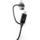 Samsung Regular USB 2.0 Cable Micro USB/ USB-C Female - USB-A male Μαύρο 1m (EP-DG950DBE) Bulk