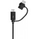 Samsung Regular USB 2.0 Cable Micro USB/ USB-C Female - USB-A male Μαύρο 1m (EP-DG950DBE) Bulk