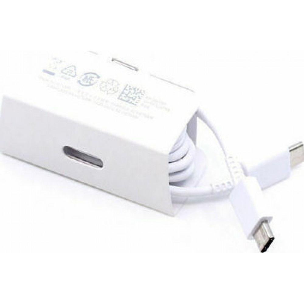 Samsung Regular USB 2.0 Cable USB-C male - USB-C male Λευκό 1m (EP-DG980BBE) Bulk