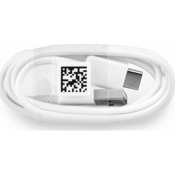 Samsung Regular USB 2.0 Cable USB-C male - USB-A male Λευκό 1.2m Bulk (EP-DN930CWE)