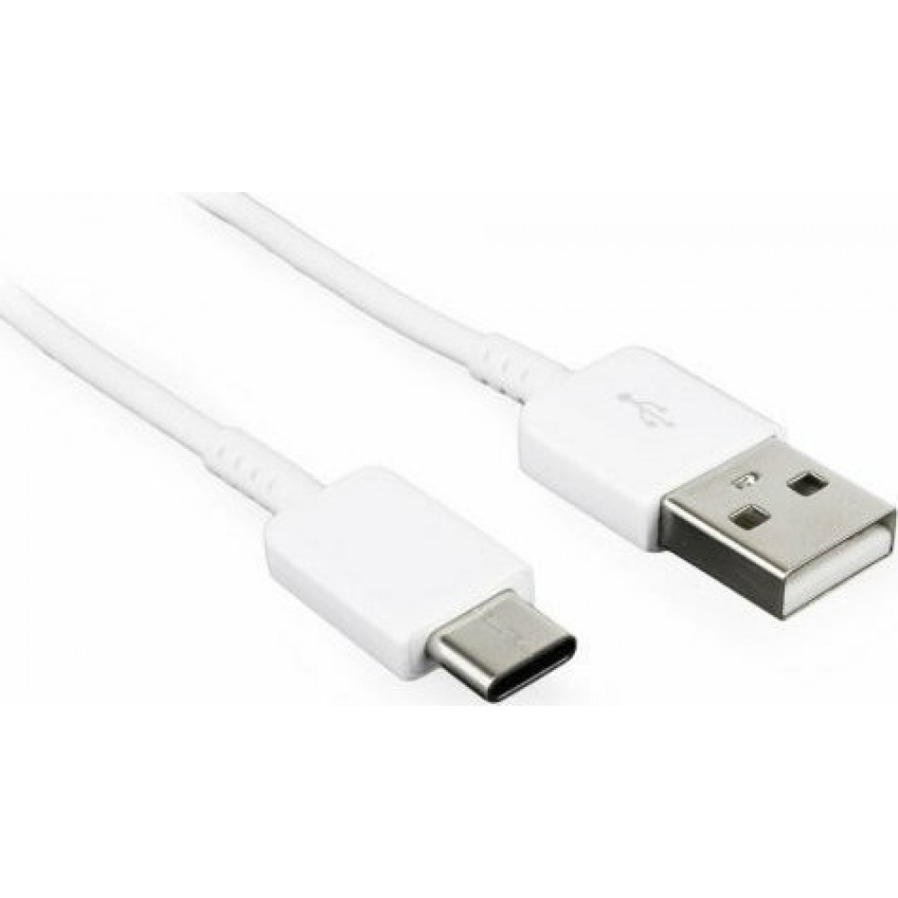 Samsung Regular USB 2.0 Cable USB-C male - USB-A male Λευκό 1.2m Bulk (EP-DN930CWE)