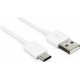 Samsung Regular USB 2.0 Cable USB-C male - USB-A male Λευκό 1.2m Bulk (EP-DN930CWE)