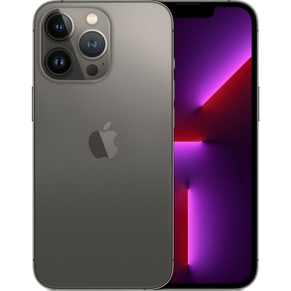 Apple iPhone 13 Pro Max (6GB/128GB) Graphite Εκθεσιακό 90% + Battery  (6 Month Warranty) + (Protective Glass + Premium Silicone Case)