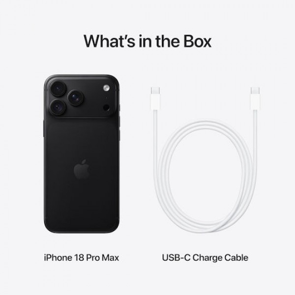 Apple iPhone 18 Pro Max 5G (12GB/512GB) Black GR