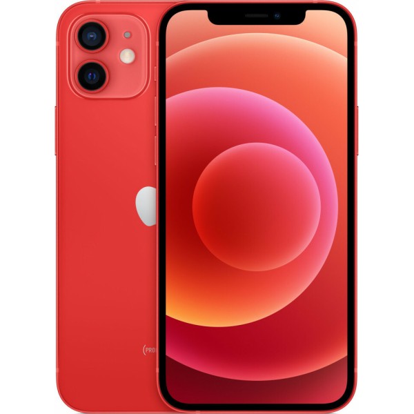 Apple iPhone 12 (4GB/64GB) Red Εκθεσιακό (1 Year Warranty) 89% + Battery