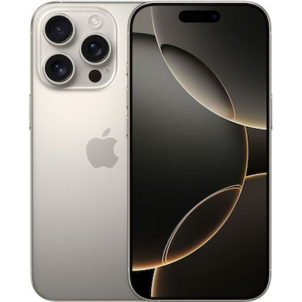Apple iPhone 16 Pro 5G (8GB/512GB) Natural Titanium NEW Open Box (Εργοστασιακή εγγύηση έως 26/05/26) ) 100% Battery
