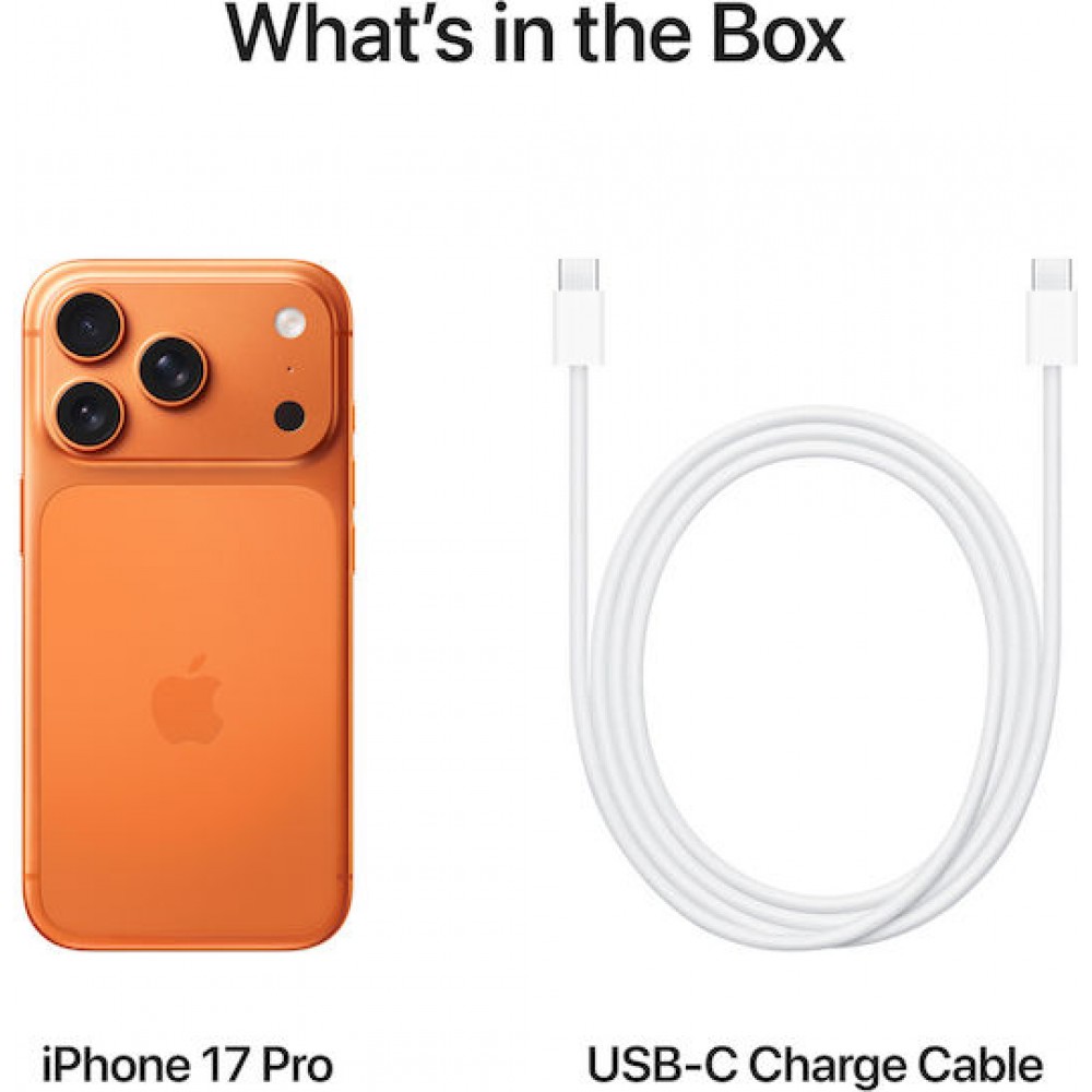 Apple iPhone 17 Pro 5G (12GB/256GB) Cosmic Orange NEW Open Box (Εργοστασιακή Εγγύηση 16/12/26)