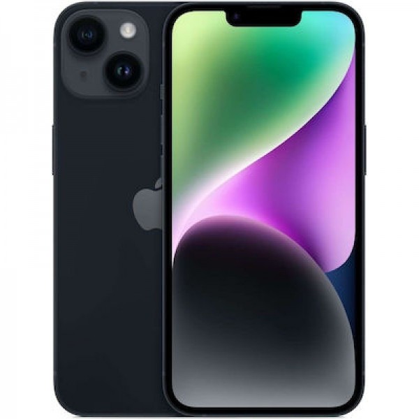 Apple iPhone 14 (6GB/128GB) Midnight Εκθεσιακό (1 Year Warranty) 89% + Battery 