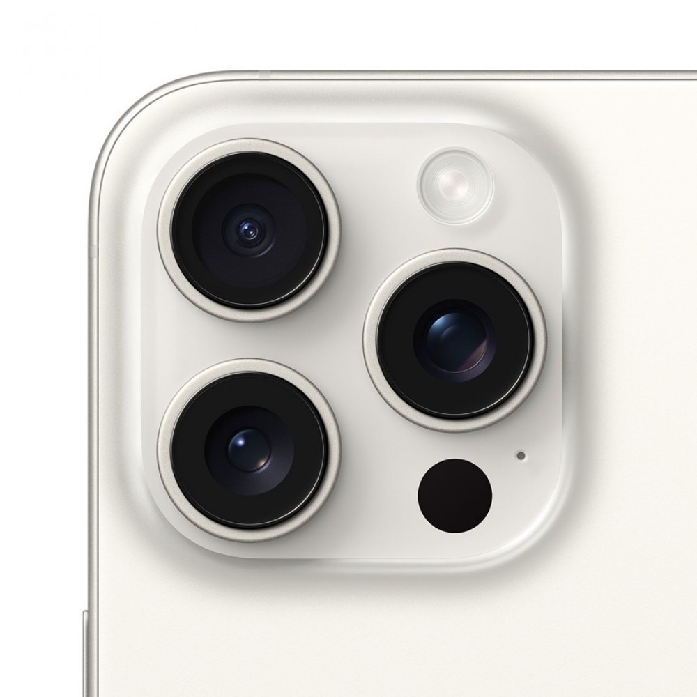 Apple iPhone 15 Pro Max 5G (8GB/256GB) White Titanium Εκθεσιακό  (1 Year Warranty) 88% + Battery