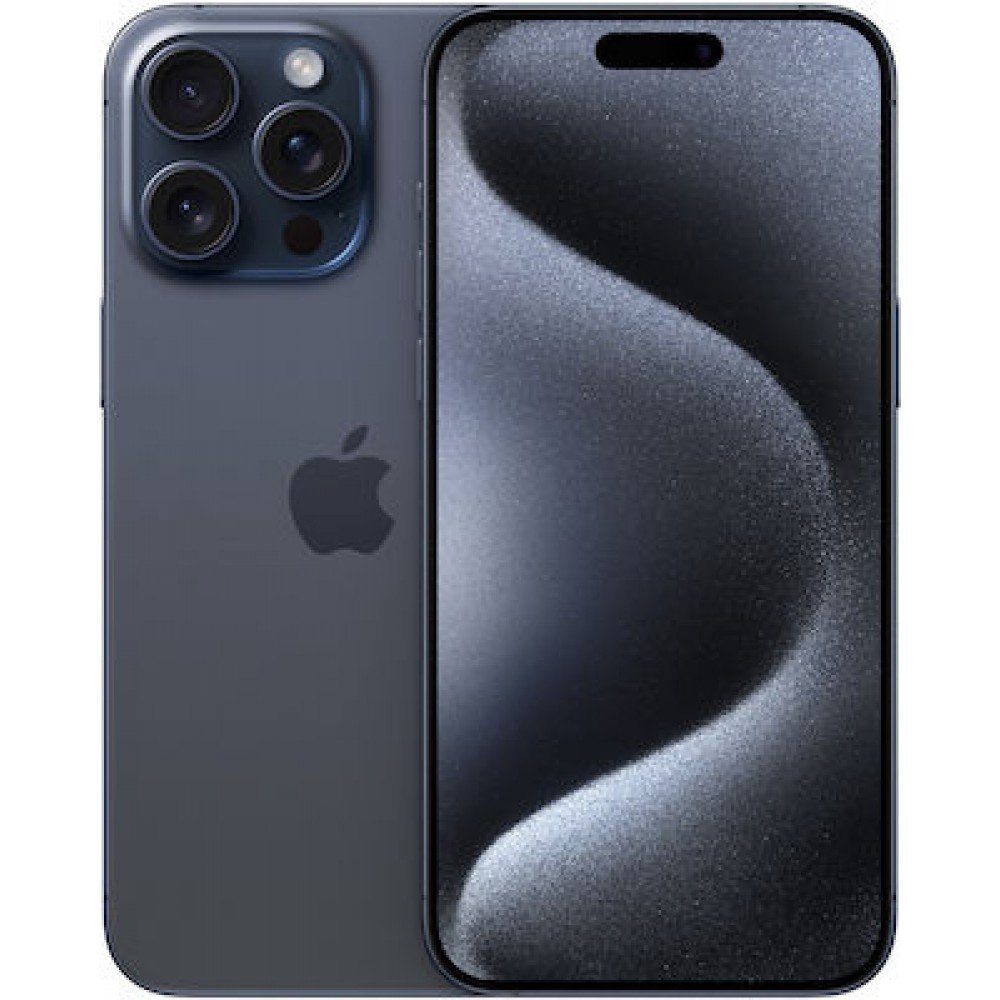 Apple iPhone 15 Pro Max 5G (8GB/512gB) Blue Titanium Εκθεσιακό (1 Year Warranty)  88% + Battery 
