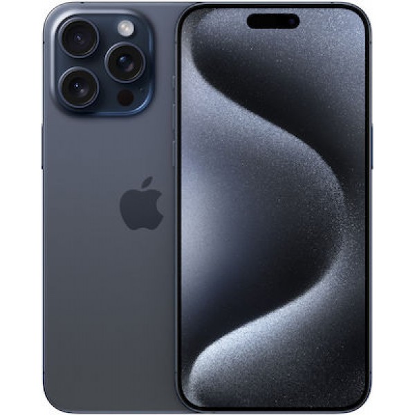 Apple iPhone 15 Pro Max 5G (8GB/512gB) Blue Titanium Εκθεσιακό (1 Year Warranty)  88% + Battery 