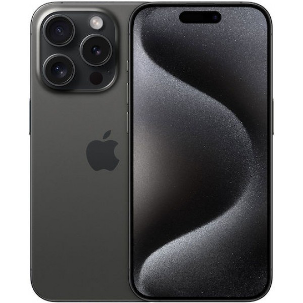 Apple iPhone 15 Pro 5G (8GB/128GB) Black Titanium Εκθεσιακό (1 Year Warranty) 86% + Battery 