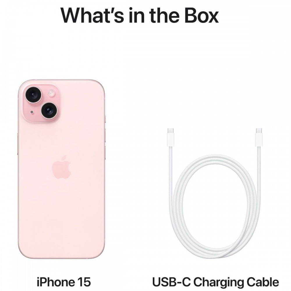 Apple iPhone 15 (6GB/128GB) Pink Εκθεσιακό (1 Year Warranty) 88% + Battery