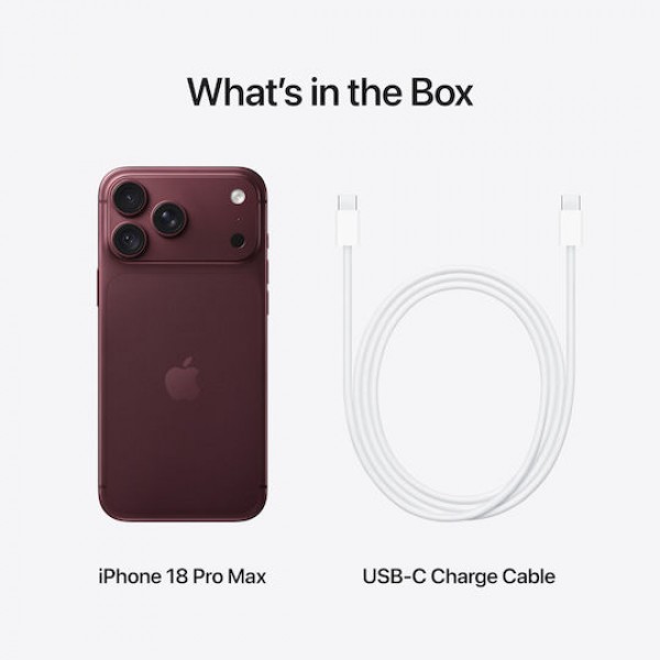 Apple iPhone 18 Pro Max 5G (12GB/512GB) Burgundy GR