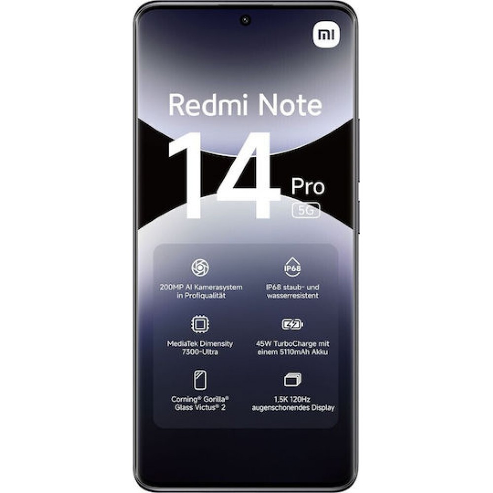 Xiaomi Redmi Note 14 Pro 4G (12GB/512GB) Midnight black EU