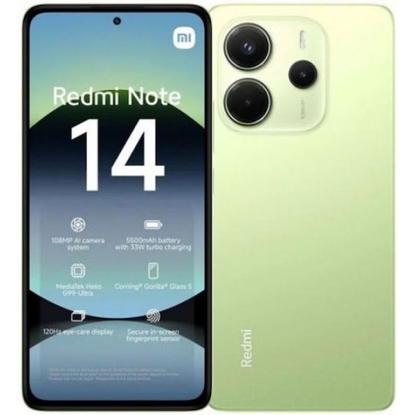 Xiaomi Redmi Note 14 4G (8GB/256GB) Lime Green EU